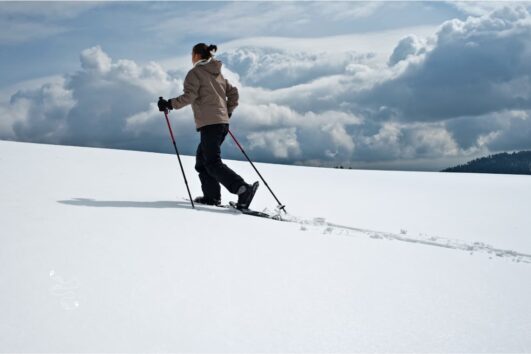 Alto Campoo Cantabria: Ruta con raquetas de nieve